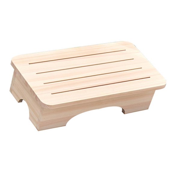 LAIQIEN Solid Wood Step Stool Natural Aesthetic For Home Use Multipurpose Footrest Compact Furniture Living Room Essential