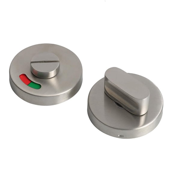 LAIQIEN Stainless Steel WC Toilet Door Lock Handle Knob Indicator Privacy for Latch Bathroom Cabinet Pull Knot Hardware Accessories