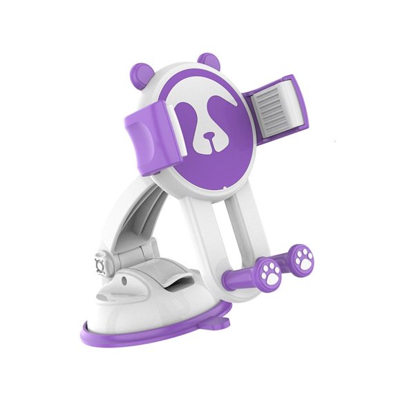 LAIQIEN Strong Dashboards Phone Holder with Not Slip Base & Happy Panda Decoration