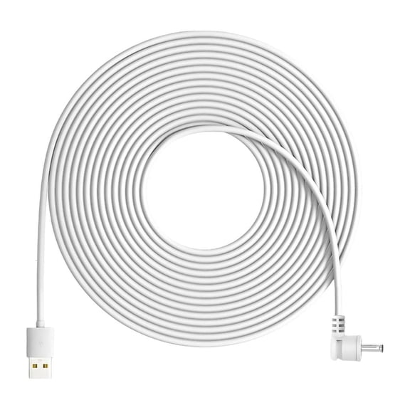 LAIQIEN Sturdy USB Charging Cable Designs for NEST Cams Battery Version with Weatherproof Features 5.2m/7.6m/10m Length