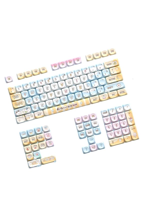 Thick PBT Keycaps 120keys MCA Profile Animal Theme Sublimations English Keycap