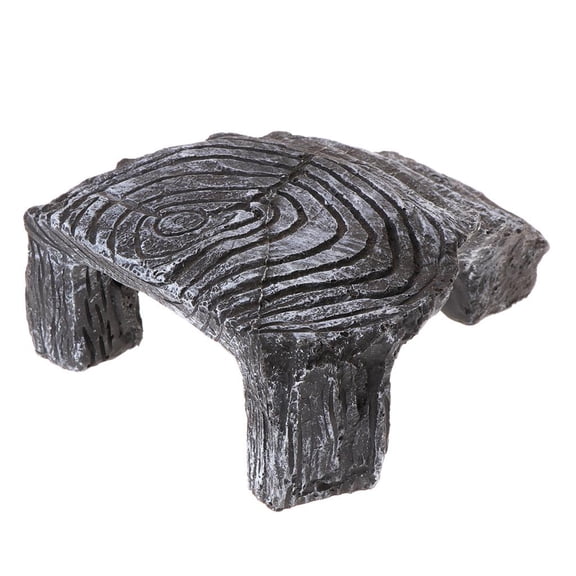 LAIQIEN Turtle Basking Platform Resin Rock Cave Hideout Island for Aquatic Turtles