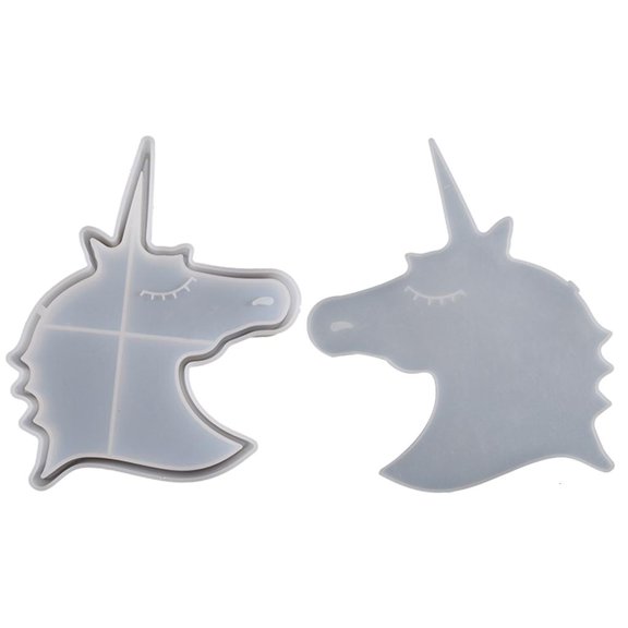 LAIQIEN Unicorn Piggy Bank Silicone Mold Epoxy Resin Mold for DIY Craft Coin Storage Box