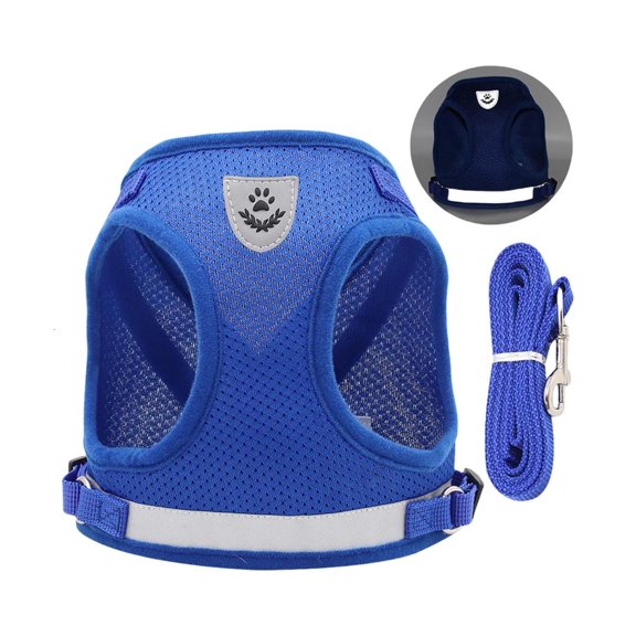 LAIQIEN Ventilated Dog Chest Strap Cooling Vest Reflective Harness for Summer Walking