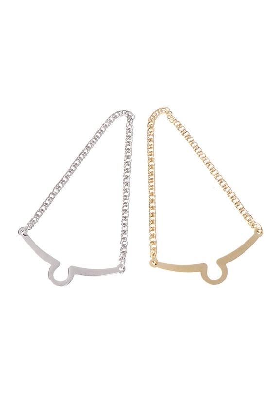 Vintage Men's Metal Classic Silver Golden Alloy Tie Chain Necktie Tie Clips Link Chain for Birthdays Gift Christmas Gift