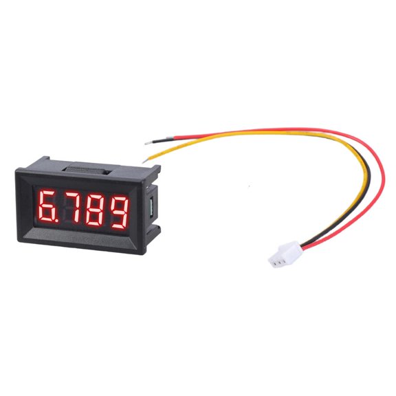 LAIQIEN Voltage Gauge Indicator Digital Voltmeter 0.36Inch LED Display 4 Digit Voltage Tester 0-100V Voltage Measurement Tool