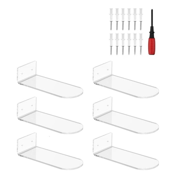 LAIQIEN Wall Mounted Acrylic Shoe Organizers Effective Wall Shoe Display and Storage Rack Stylish Sneaker Exhibition Holder