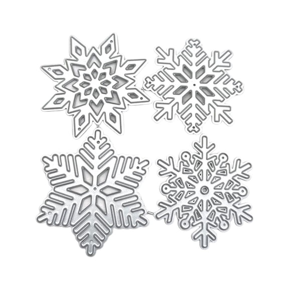 LAIQIEN Winter Snowflakes Cutting Die Various Shapes Christmas Snowflakes Embossing Dies