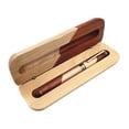 thumbnail image 1 of LAIQIEN Wood Fountain Pen with Refillable Piston Filled Fountain Pen Gifting Box Set, 1 of 12