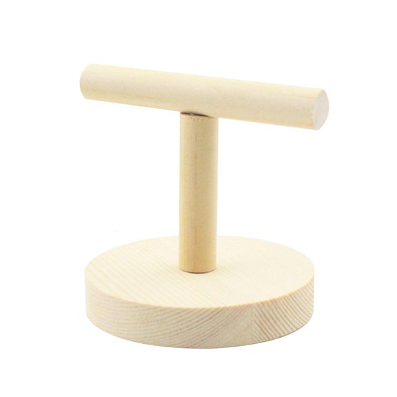 LAIQIEN Wooden Parrot Perch for T Stand for Play Platform Bird Training Paw Grinding Toys Pet Cockatiel Cage Nest