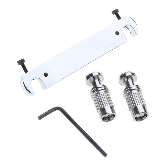 LAIQIEN Wraparound Guitar Small Integrated Bridge Saddle Tailpiece for LP Style Guitar
