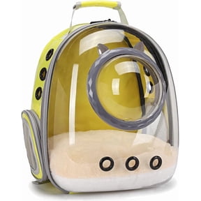 LAIRIES Cat Ear Design on Bubble Hard Shell Premium Cat Backpack Carrier