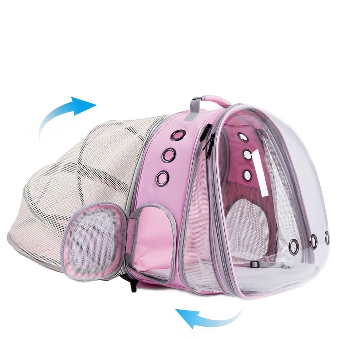 LAIRIES Dual Expandable Cat Backpack Carrier Front & Back