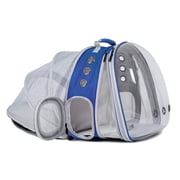 LAIRIES Dual Expandable Cat Backpack Carrier Polarized Front & Back Extension Pet Backpack Carrier, Fit up to 20 lbs, Bubble Capsule Dog Backpack Travel, Hiking & Outdoor Backpack