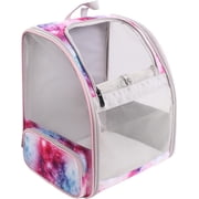 LAIRIES Small Breathable Cat Backpack Carrier, Star Pink, 16 lb Limit