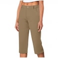 thumbnail image 1 of LAJPXKHY Dress Capri Pants for Women High Waist Straight Leg Pant Work Office Casual Yoga Capris with Pockets, 1 of 5