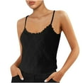 thumbnail image 1 of LAJPXKHY Lace Camisole Tops for Women Round Neck Sleeveless Loose Fitting Adjustable Spaghetti Strap Tank Tops, 1 of 6