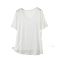 thumbnail image 1 of LAJPXKHY Pajamas Tops For Women Plus Size Summer Casual Loose Short Sleeve Basic Tees Round Neck lightweight Homewear Sleepwear Tees, 1 of 5