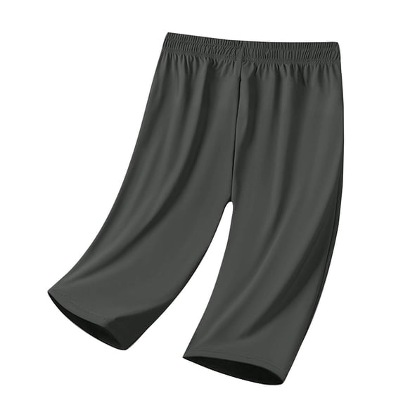 LAJPXKHY Plus Size Capris for Women Lightweight Quick Dry Running Trackpants Elastic Drawstring Waist Thin Workout Pant with Zipper Pockets