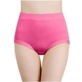 thumbnail image 1 of LAJPXKHY Plus Size Panties for Women Stretchy High Waisted No Show Underwear Seamless Full Coverage Briefs, 1 of 3