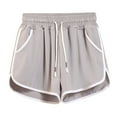 thumbnail image 1 of LAJPXKHY Plus Size Running Shorts for Women Drawstring Elastic Waist Lightweight Loose Casual Summer Workout Shorts with Pockets, 1 of 3