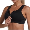 thumbnail image 1 of LAJPXKHY Plus Size Sports Bras for Women High Support Front Closure Zipper Bralettes Full Coverage Wireless Bras, 1 of 4