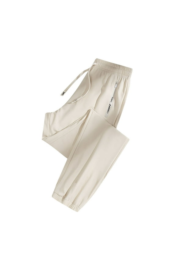 Plus Size Trackpants for Women Lightweight Thin Quick Dry Athletic Workout Joggers Pant with Zipper Pockets