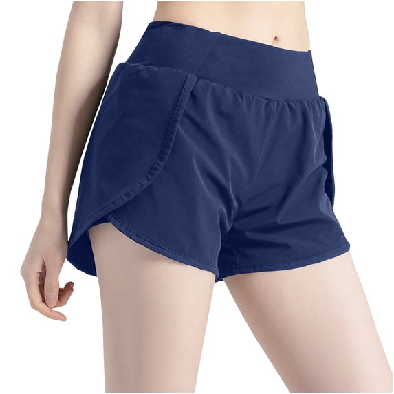 LAJPXKHY Running Shorts for Women Elastic Waisted Loose Quick-Drying Summer Fitness Workout Casual Short Pant