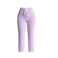 thumbnail image 1 of LAJPXKHY Women's Fleece Pajama Pants Fuzzy Soft Lounge Pants Comfy High Waisted Straight Bottoms Sleepwear, 1 of 2