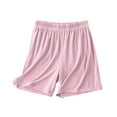 thumbnail image 1 of LAJPXKHY Women's Pajama Shorts Summer Ribbed Knit Elastic Waisted Casual Loose Thin Homewear Sleepwear Short Pants, 1 of 7