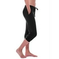 thumbnail image 1 of LAJPXKHY Womens Plus Size Capri Pants Drawstring Elastic Waisted Casual Workout Gym Yoga Capris with Pockets, 1 of 6