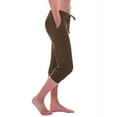 thumbnail image 1 of LAJPXKHY Womens Plus Size Capri Pants Drawstring Elastic Waisted Casual Workout Gym Yoga Capris with Pockets, 1 of 6