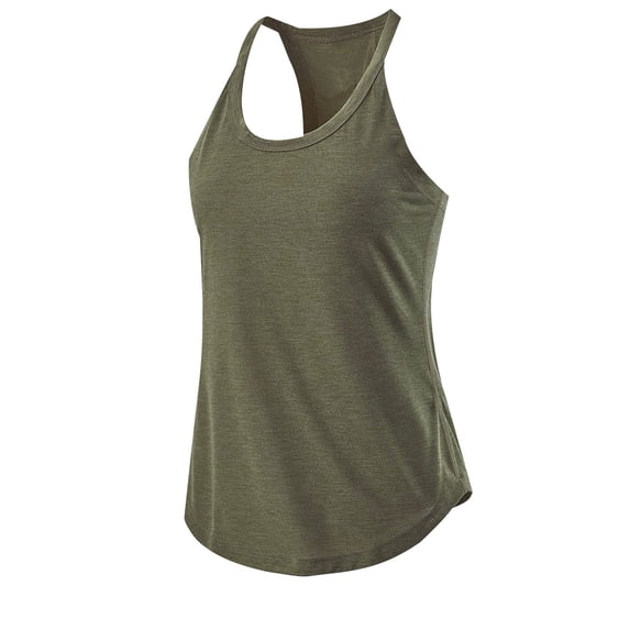LAJPXKHY Workout Tank Tops for Women Crewneck Sleeveless Loose Racerback Athletic Gym Running Yoga Shirts