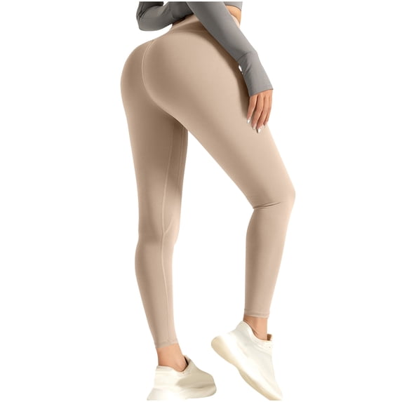 LAJPXKHY Yoga Leggings for Women Stretch Butt Lifting High Waisted Comfy Workout Athletic Gym Legging Pants