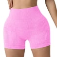 thumbnail image 1 of LAJPXKHY Yoga Shorts for Women High Waisted Stretch Slim Fitting Comfy Ribbed Workout Gym Athletic Bottom Short Leggings, 1 of 4