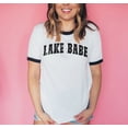 thumbnail image 1 of LAKE BABE Graphic Ringer Tee, 1 of 5