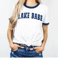 thumbnail image 1 of LAKE BABE Graphic Ringer Tee, 1 of 5