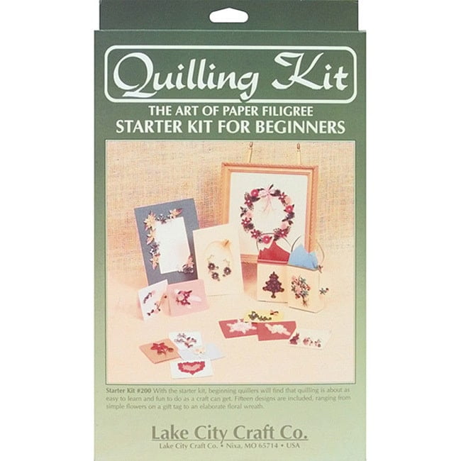 LAKE CITY CRAFT Quilling Starter Kit Includes Instructions