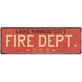 thumbnail image 1 of LAKE HAVASU CITY FIRE DEPT. Home Decor Metal Sign Police Gift 8x24 108240013696, 1 of 1