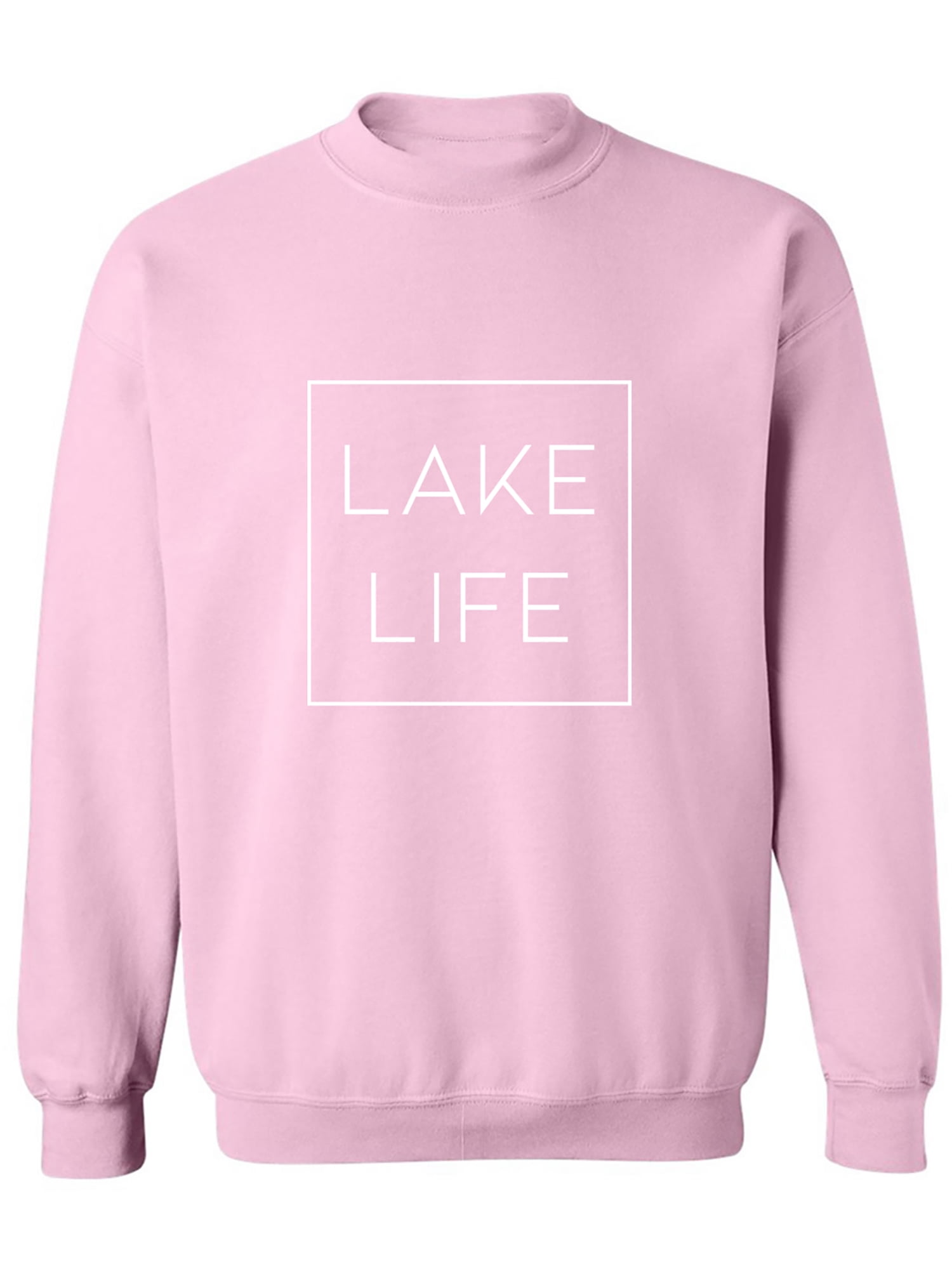 Zerogravitee LAKE LIFE Crewneck Sweatshirt - 50/50 Cotton Polyester, Relaxed Fit, Printed In USA