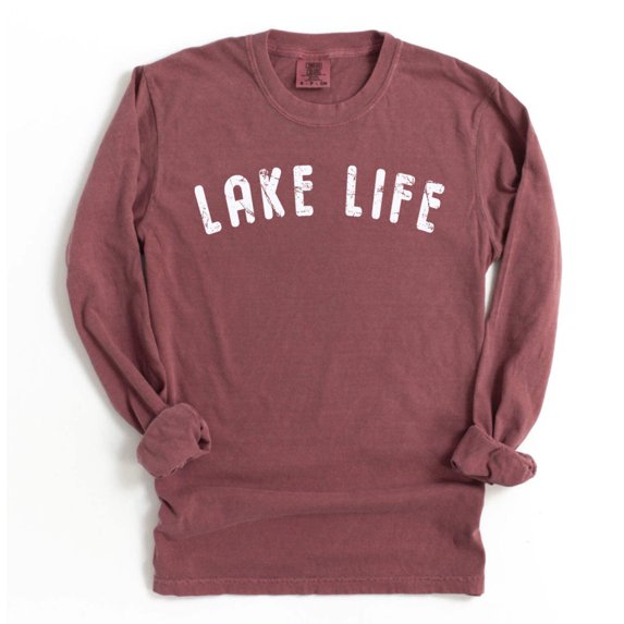 LAKE LIFE Graphic Garment dyed T-Shirt