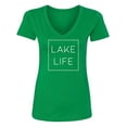thumbnail image 1 of LAKE LIFE Womens V-Neck T-Shirt, 1 of 2