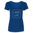 thumbnail image 1 of LAKE LIFE Womens V-Neck T-Shirt, 1 of 2