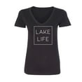 thumbnail image 1 of LAKE LIFE Womens V-Neck T-Shirt, 1 of 2