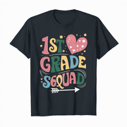 LAKIDAY 1st Day of School Tee First Grade Teacher Shirt Back to School Team Teaching Top