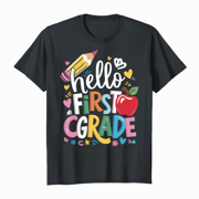 LAKIDAY 1st Day of School Tee First Grade Teacher Shirt Back to School Team Teaching Top