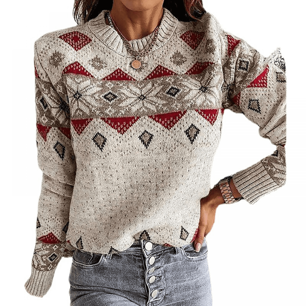 Kauounady Fall Sweaters for Women 2023 Fashion Casual V-Neck Long-Sleeved  Jumper Cotton Loose Knit Solid Pullover Blouses