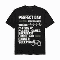 LAKIDAY Cool Gaming T Shirt Funny Gamer Graphic Tee Video Game Party