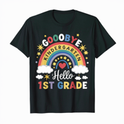 LAKIDAY Cute 1st Grade Team T-Shirt Back to School Graphic Tee Teacher Trendy Shirts Top