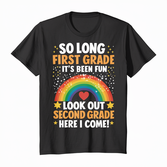 LAKIDAY First Grade Teacher Shirt Elementary School Tee Back to School Summer Top